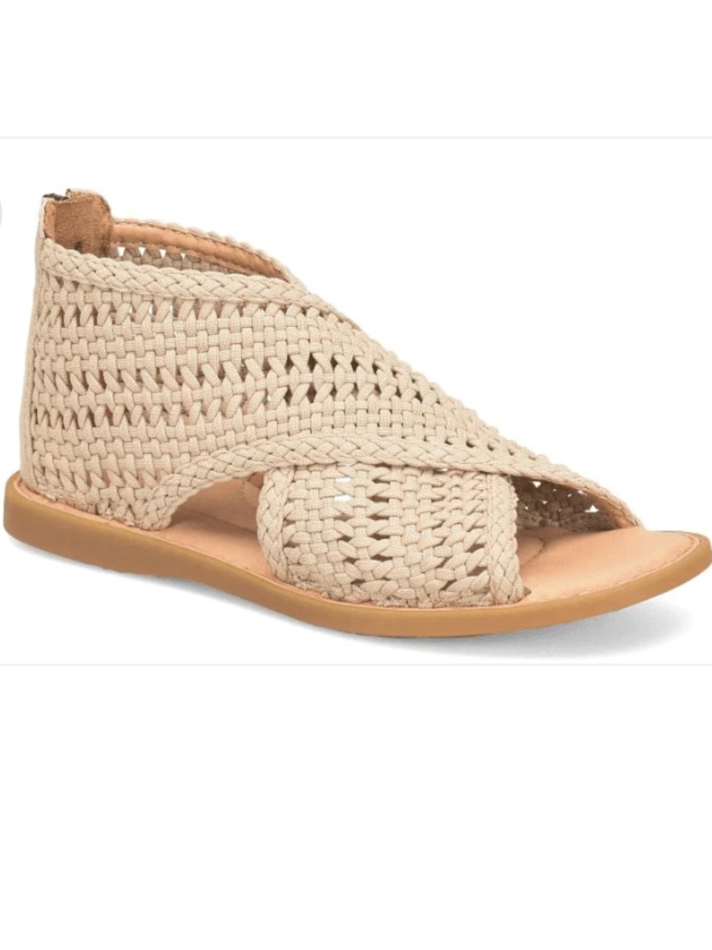 Born IWA Mac Cream Woven Sandals Size 7